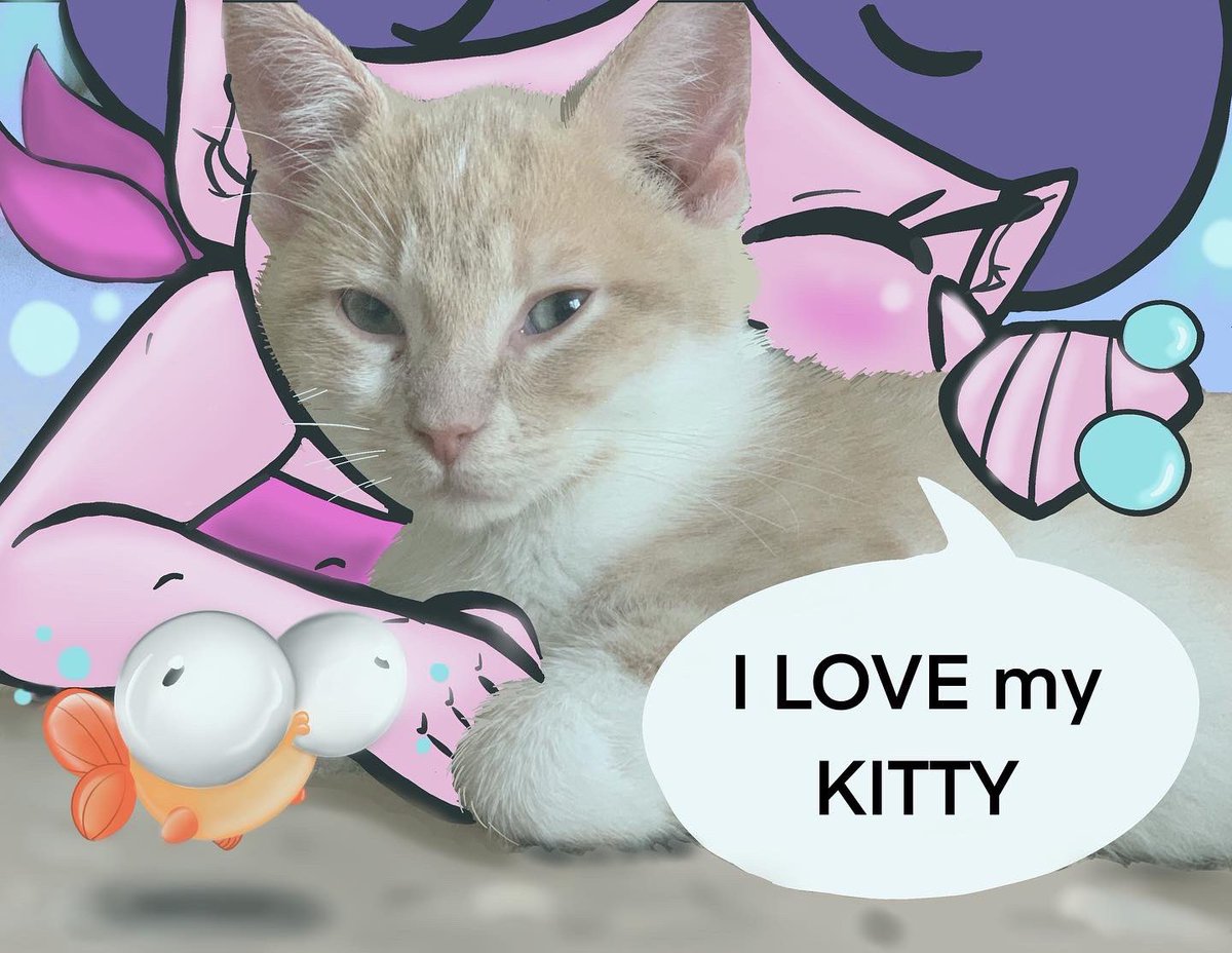 AutumnPelfrey14's tweet photo. Self promotional pieces to help promote my artwork some more including my orange kitty.
#art #cats #promotional #ArtistOnTwitter #mermaids #artwork #myart #ccad #ccadanimation #networking #digitalart #digitalartwork #promoteart #artist #artschool #drawing #drawingart #cartoon https://t.co/Ua0xsdKXZC