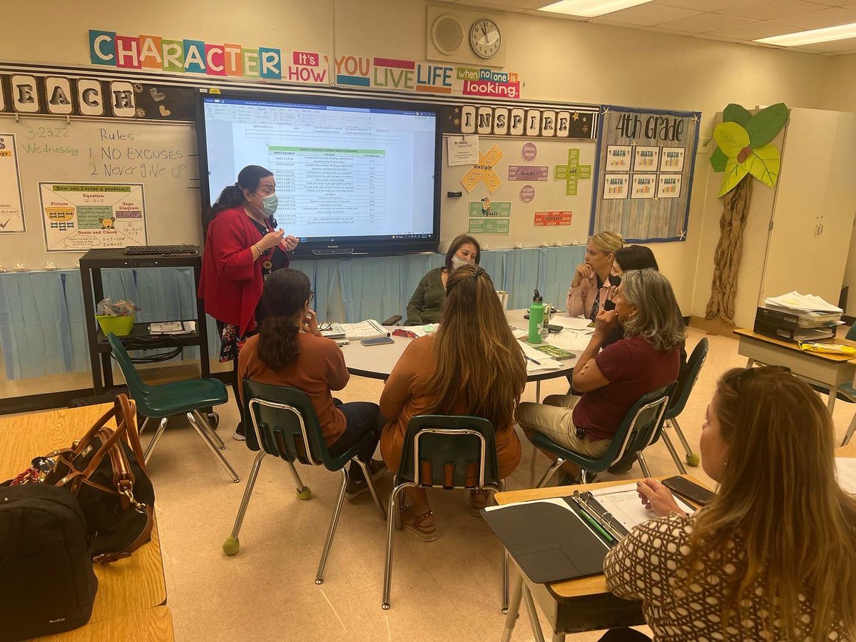jdgjaguars's tweet photo. Common planning in action…thank you to our teachers and math support team, Ms. Sánchez and Ms. Rodriguez, for working together to maximize our math instruction. #everyminutecounts #commonplanning @jdgjaguars @MDCPSSouth @MDCPSMath https://t.co/A0QtSDRY5c
