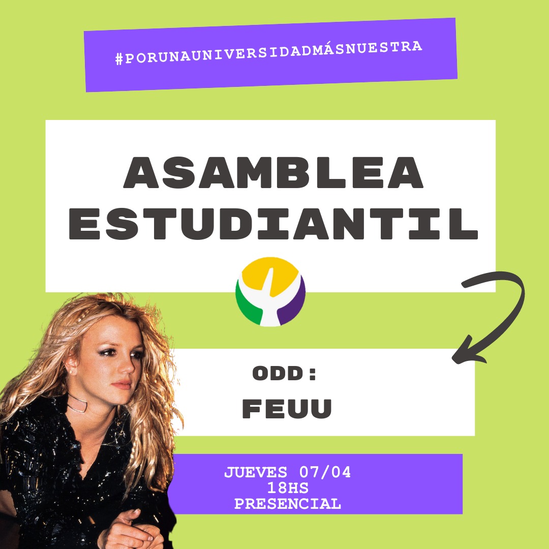 Y pa rematar: ASAMBLEA ESTUDIANTIL

Este jueves 18hs nos juntamos en la facultad para conversar de cara a las próximas elecciones de la federación.

Se controlará padrón para poder ingresar.

⚠️ Salón a confirmar