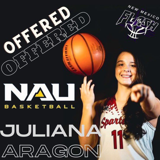 JulesAragon2022's tweet photo. After a great conversation with @Loree22, I am beyond blessed and grateful to say that I received an offer from @NAU_WBB !!! https://t.co/FF81WA9Kr2