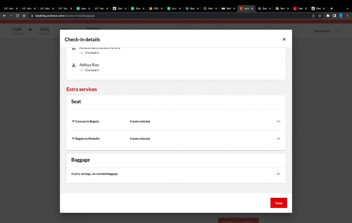 RashmiMittal's tweet photo. @AviancaNAM your website Checkin process clearly state that my ticket allows me a baggage of 10kgs which is carry on  + personal baggage. You issued a boarding pass with no carry on??????? https://t.co/P5K3zTQhv8