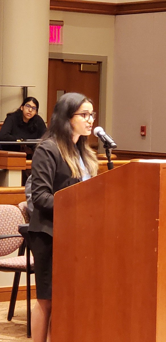 The <a href="/StJohnsLaw/">StJohnsLaw</a> <a href="/MootCourtSJU/">St. John’s Moot Court Honor Society</a> Reardon Moot Court Competition is underway with Christa Alexander and Rashad Moore arguing for Petitioner.