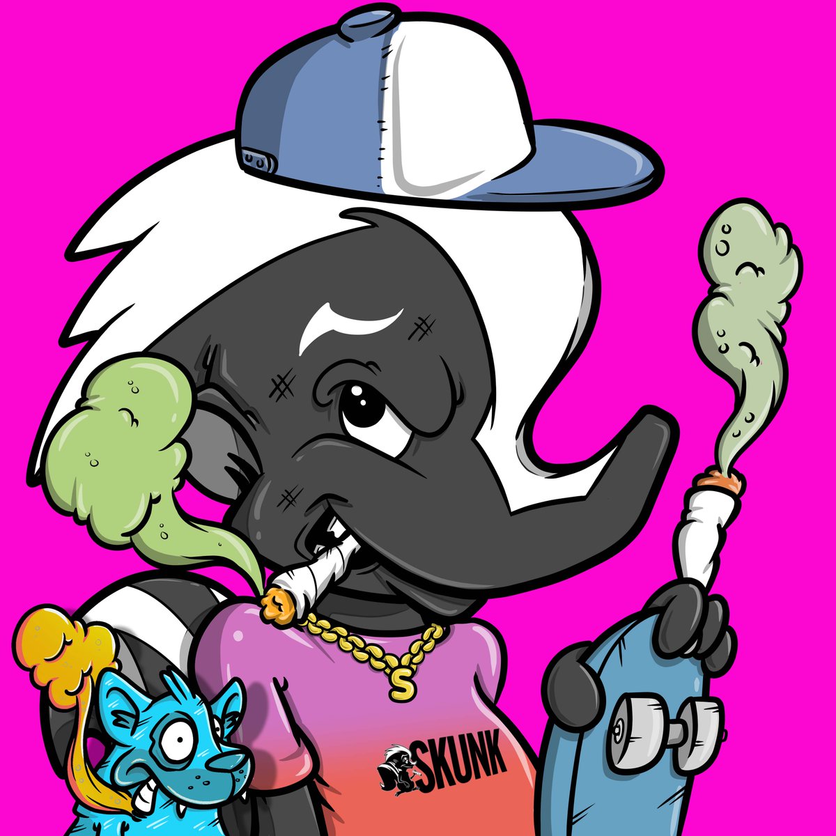 Skunkmagazine's tweet photo. @GraffitiKINGS #SparkySKUNK ⚡🦨 IS HERE

JOIN THE #SKUNKbrigade 🦨🏆

#NFTart &amp; #WeedLovers 🍃💖🌍

🎯 Check out our #NFTS ⬇️⬇️
➡️https://t.co/zNn1BFlvaT⬅️

#PUFFPUFFPASS #420life #420community #420NFT #420DAO #SKUNKmagazine #GreenRenaissance #upinsmoke
#weedsmokers #cannabiscommunity https://t.co/Oj88oQr710