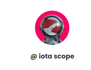 nft_iota's tweet photo. Anyone know who IOTA scope is?

( Don't think this is you but worth a try @com_iota )
please retweet and like this to gain visibility, would like to make a trade! #IOTA $IOTA https://t.co/JwfPjri1an