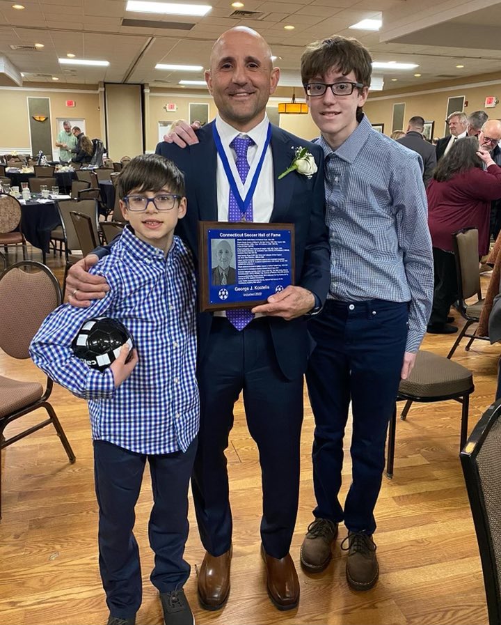 HartfordWSOC's tweet photo. Big congratulations to our assistant Coach, George Kostelis, for being inducted into the Connecticut soccer hall of fame! ๐๐ผ๐ฆ
https://t.co/LEjRGNbyOT