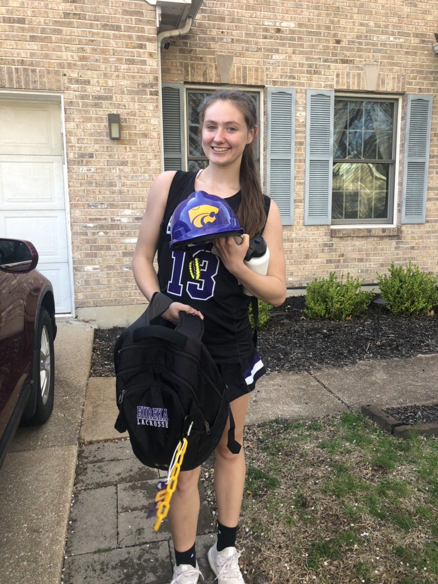 JV won their game today against Marquette! The Hard Hat of the game recipient was sophomore Paige Klipsch, with 3 goals on 3 shots and also added 3 draw controls.  Paige hustles up and down the field and always encouraging her teammates to play their best!