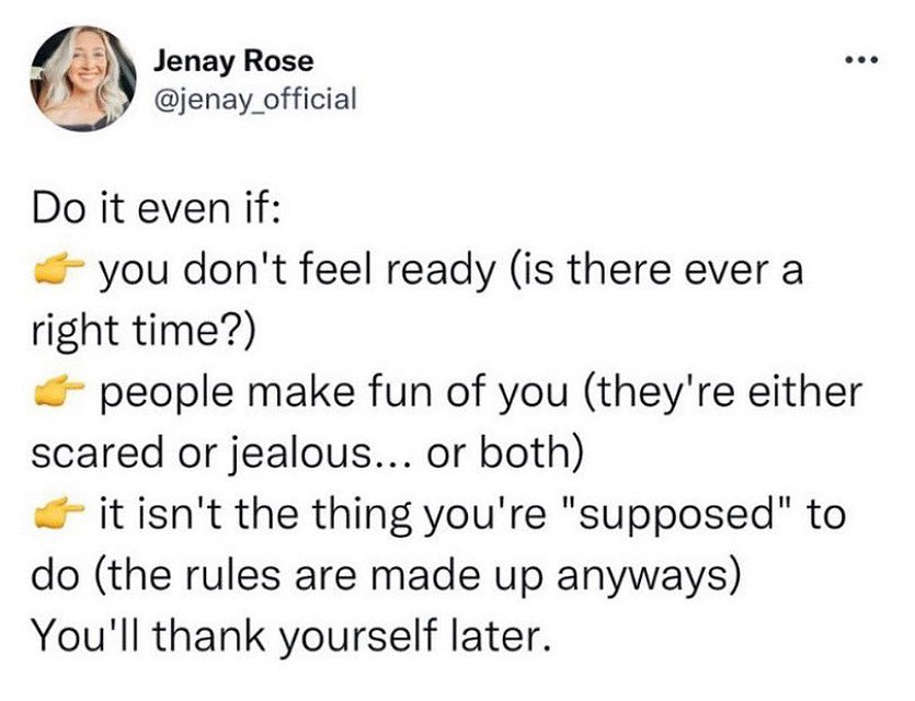 ShelleyZalis's tweet photo. I've always broken the "rules" that didn't make sense for me. I encourage everyone to do the same! #ChiefTroublemaker https://t.co/tAZ8MMuchb