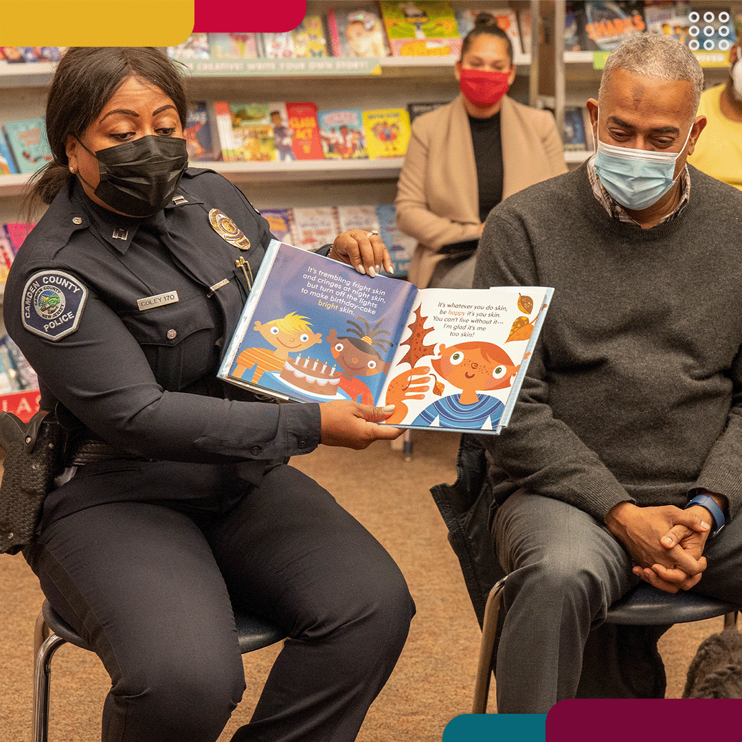 CamdenCountyPD's tweet photo. Today we were joined by Mayor Carstarphen, County Commissioner Dyer, Superintendent McCombs, &amp; Advisory Board Members for the Bookmates kick-off at Forest Hill Elementary! https://t.co/oSeRe0cA9J