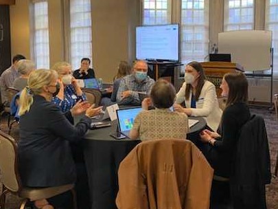 PurdueCIE's tweet photo. Teaching &amp; learning centers brainstorm w PU instructors on sharing SEISMIC research data. Want in? Check out other events this week at https://t.co/at3C87Io5V. #PU_WeekofSEISMIC @Purdue_IL @SEISMIC_project https://t.co/wNd9WGNGjr