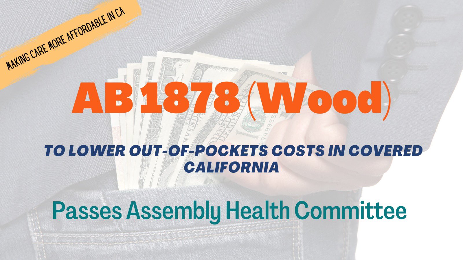 Health Access CA on Twitter "Today, AB1878 by JimWoodAD2 got out of