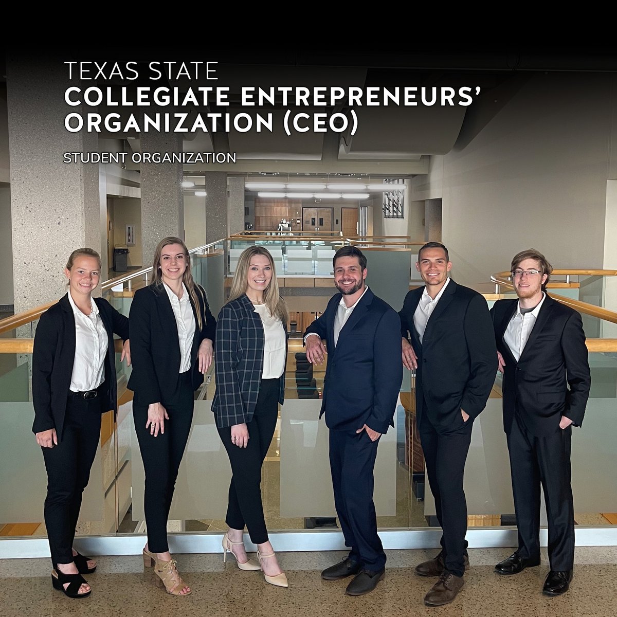 TXSTMcCoy's tweet photo. Student Organization Spotlight: Collegiate Entrepreneurs' Organization (CEO). Supporting and inspiring the growth and development of any student who seeks to be entrepreneurial, regardless of major. Texas State's chapter was named Global Chapter of the Year in October 2021. ✯ https://t.co/N4Ec70O5tE