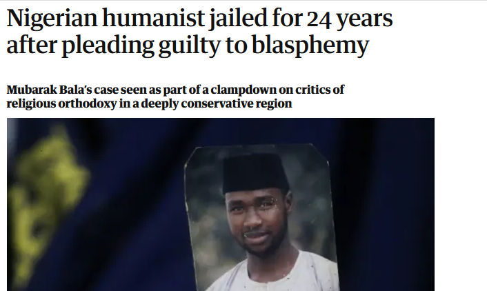 A man has been sentenced to 24 YEARS IN PRISON by a sharia court for the "crime" of BLASPHEMY.

What will the hypocrites who talk about tolerance in the West say about this? Or is it Islamophobia to complain about this STONE AGE behavior?

#FreeMubarakBala
