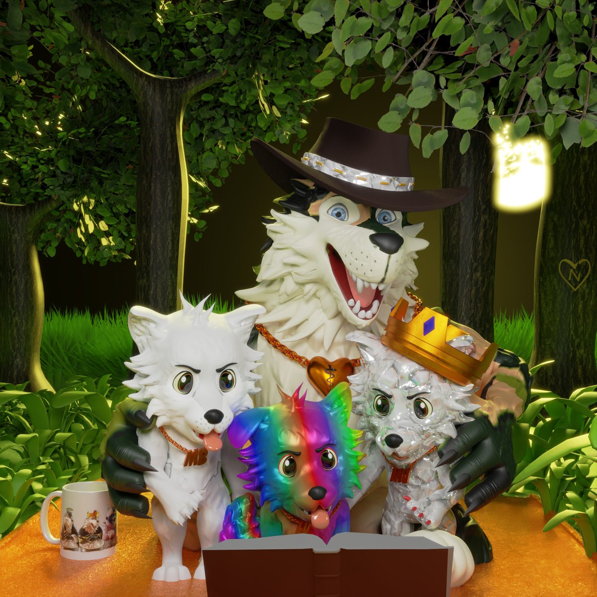 HungryWolvesNFT's tweet photo. In case you missed it, our first werewolf coin (only 10 in the collection) was custom made into this amazing NFT 🐺🤯 https://t.co/5bEyQKwVNq