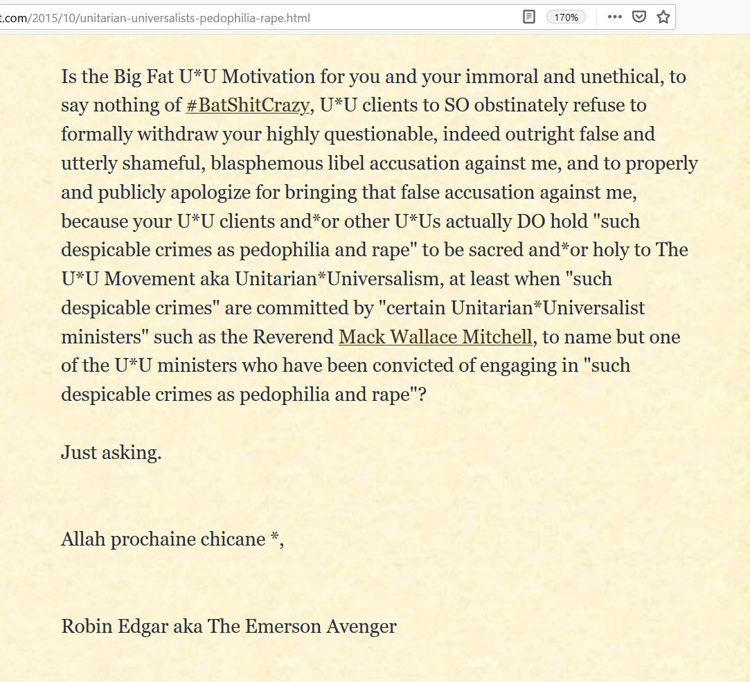 RobinEdgar's tweet photo. @kmdvl06 @RoninNoChill I've been served with bullshit #CeaseAndDesist #DemandLetters by people who are almost certainly #narcissists twice. Both times I publicly humiliated the #lawyer who wrote the letter, &amp; their #narcissistic clients, &amp; never heard from the #lawyers again. 😇
https://t.co/sVXtU7M6d3 https://t.co/gshrChR7Ge