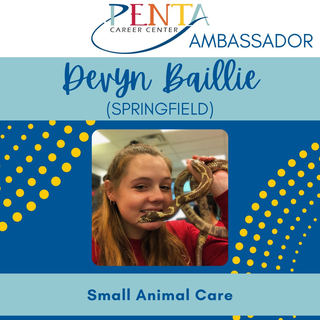pentacareerctr's tweet photo. Today, we’re excited to feature Devyn Baillie, Penta Ambassador. Our ambassadors are the face of Penta. They represent the best of the best in our student body as well as their member schools. Visit our FB page to learn more about her! #SuccessReady https://t.co/mWIJJRINO5