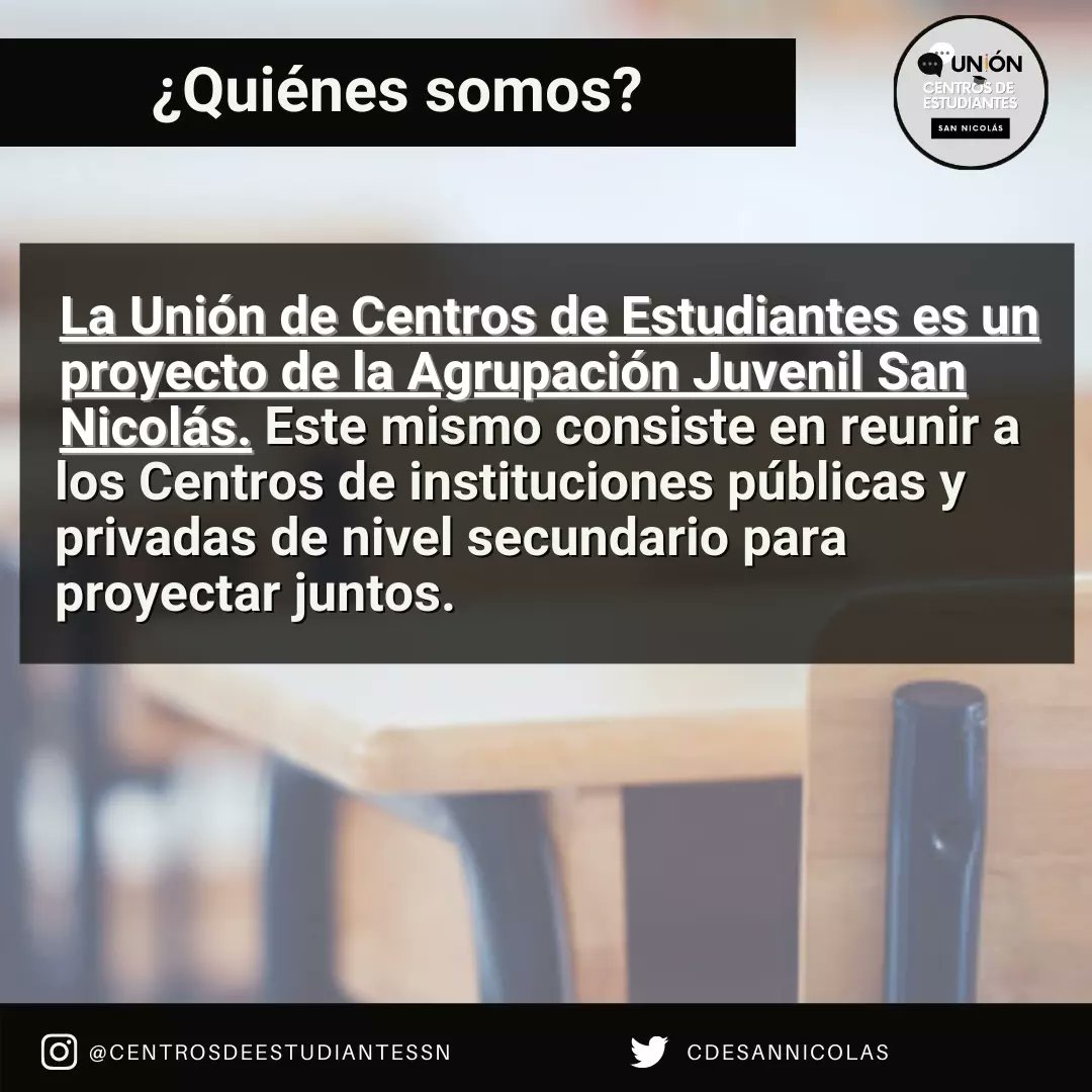 Unión de Centros de Estudiantes San Nicolás. tweet media