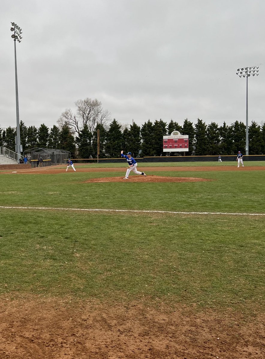BlueRaidersBase's tweet photo. Blue Raiders Win!! Seth Smart @sethsmart17 and Will Hague tossed a 3-hit shutout, combining to strike out 9 batters on the day. Lextyn Wescott @goatletden had a double and Sam Schroeder had an RBI single. Woodbridge moves to 3-2 on the year! 💪💙 https://t.co/mASNejTHeR