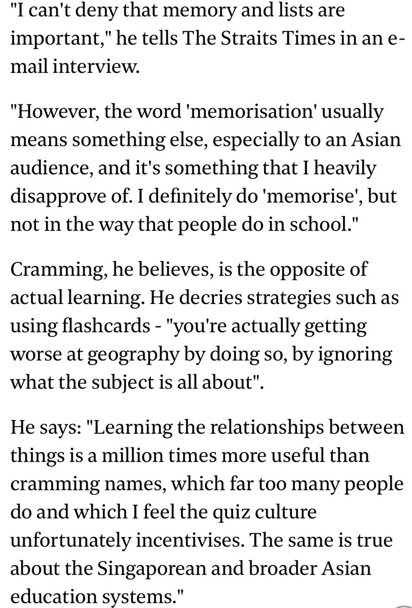MrRooBKK's tweet photo. I discourage people from cramming, says 'human atlas' #MaxZeng of University Challenge fame 
https://t.co/BbnaEzAHRd
#Geography https://t.co/hSMax4wOg3