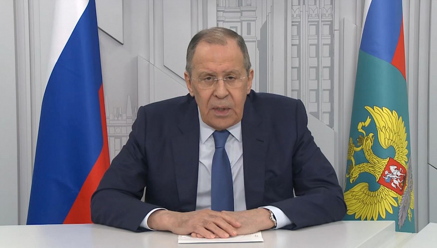 RusEmbAU's tweet photo. 💬🇷🇺FM Sergey #Lavrov’s comment on Ukraine: The propaganda machine of the West and Ukraine has focused on fueling hysteria over video taken in the city of Bucha.

☝️ We are inclined to view it as a pretext to torpedo the ongoing negotiations.

🔗 https://t.co/xBnE3ofBfc https://t.co/rqK9xZhqt6