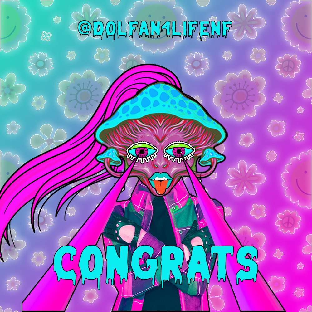 Mushrooms, a frequent traveler grew his team.🍄
 
Congrats againnn! 
<a href="/DolFan4LifeNFT/">DolFan4Life.NFT 🐬</a> 
   
You have received 1 new trippy ticket. 🤪

SOLD #131 Mushroom Trip 🔥

#MushroomTrip #cro    #fftb    #loadedlions #psychokitties #nft #cronos #ebisusbay