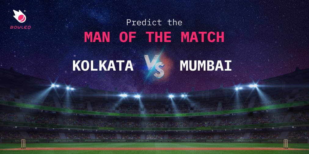 bowleddotio's tweet photo. (3/63) Predict the Man of the Match for Kolkata vs Mumbai match tonight, follow these simple steps, and win amazing giveaways every week. Weekly NFTs, Tokens, Cash prizes to be won!! Leave your answers in the comment box.
#Getbowled
#Play2Earn
#Bebowled
#bowled4Life https://t.co/0mJnpG3FDJ