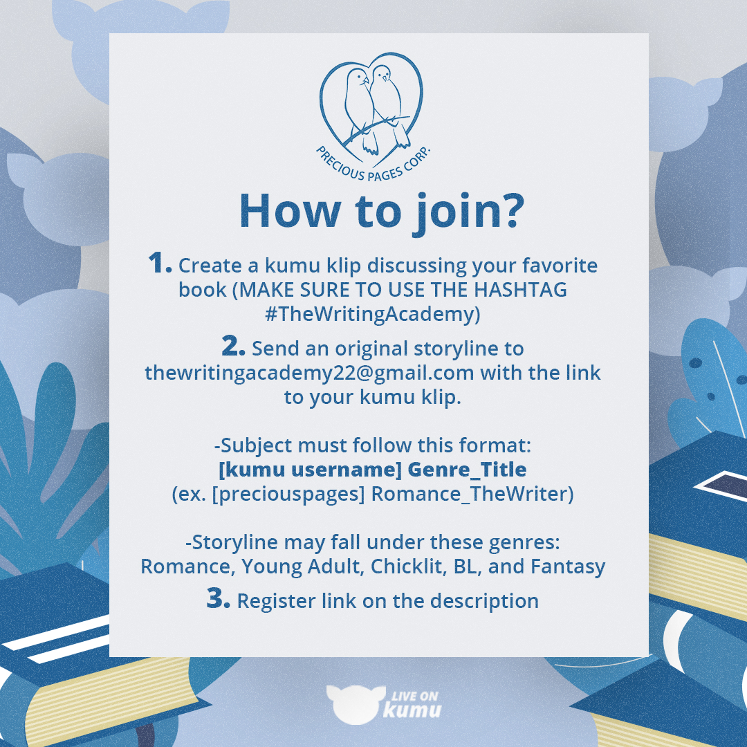 LIBOfficialPage's tweet photo. Precious Pages, in cooperation with Kumu, is now looking for it's next writer stars! This is your chance Aspiring Writers!!!
Join Precious Pages “The Writing Academy”!
Registration form
https://t.co/lEVQM6xUVP
#TheWritingAcademy #preciouspagesonkumu https://t.co/hIN3vgNtJl