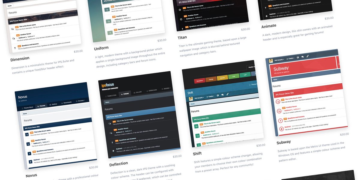 ipsfocus's tweet photo. All IPSFocus themes have been updated to fix minor bugs with Invision Community 4.6.12. The update is available now in your Client Area!

https://t.co/RWfWM8PSGr https://t.co/7M4DYUkqxT