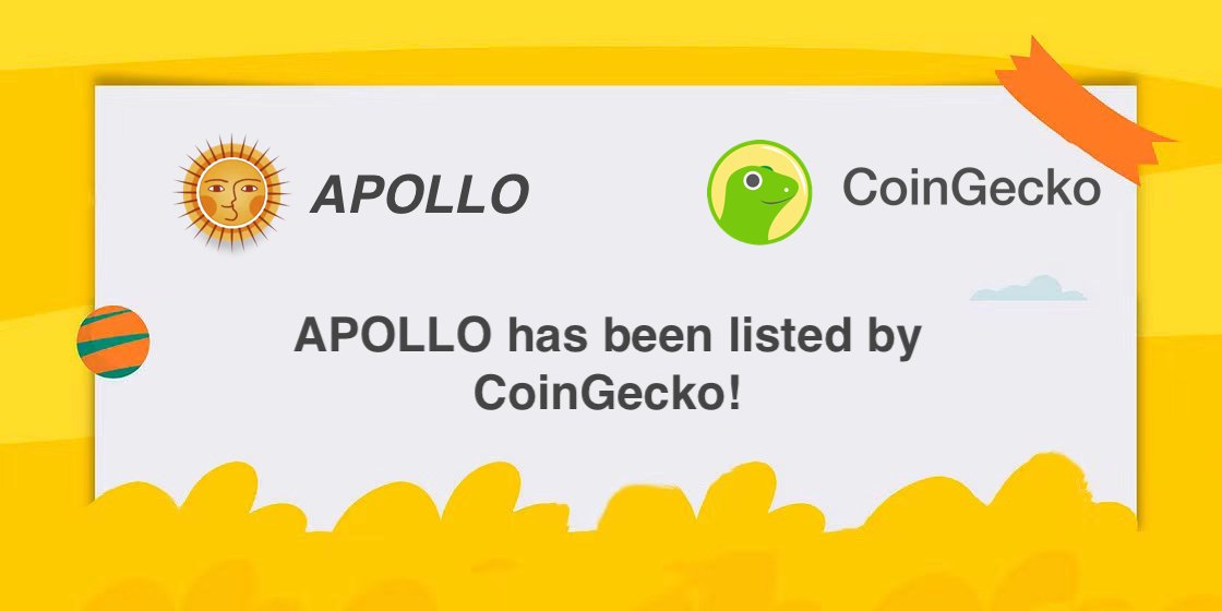 ☀️ Hey, Apollians!
🎉 APOLLO have been listed by CoinGecko!