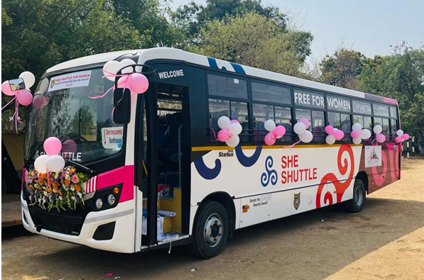 SCSC_Cyberabad's tweet photo. Launched 11th SHE Shuttle on Apr 5 conceptualized by @SCSC_Cyberabad, sponsored by @NeulandLabs for pharma sector between Gandimaisamma X Roads to Bonthapally. More safety and power to women. #womensafety #empowerher #sheshuttle https://t.co/mrSlZgVlXN
