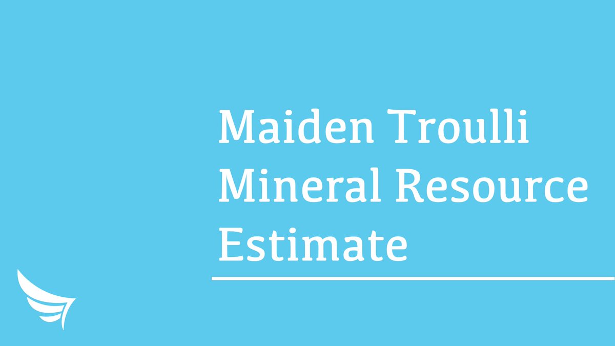This morning we announced a Mineral Resource Estimate at Troulli  of 4.9 million tonnes at 0.41% Cu and 0.2 g/t Au. 

Check out the full release here: caerusmineralresources.com/regulatory-new…