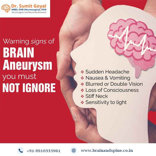 dr_sumit_goyal's tweet image. Warning signs of Brain Aneurysm, you must not ignore.
#BrainProblem #BrainAneurysm #BrainDoctor