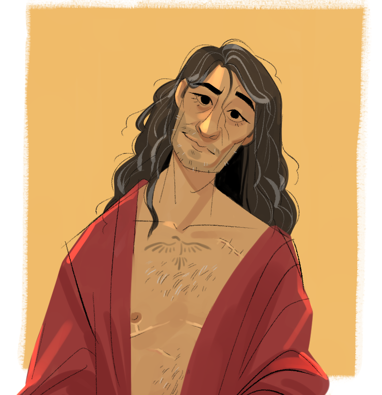 "stede you're awake! you hit your head pretty hard there, love. left me at the dock? what are you talking about? c'mon, let's have tea" #ourflagmeansdeath