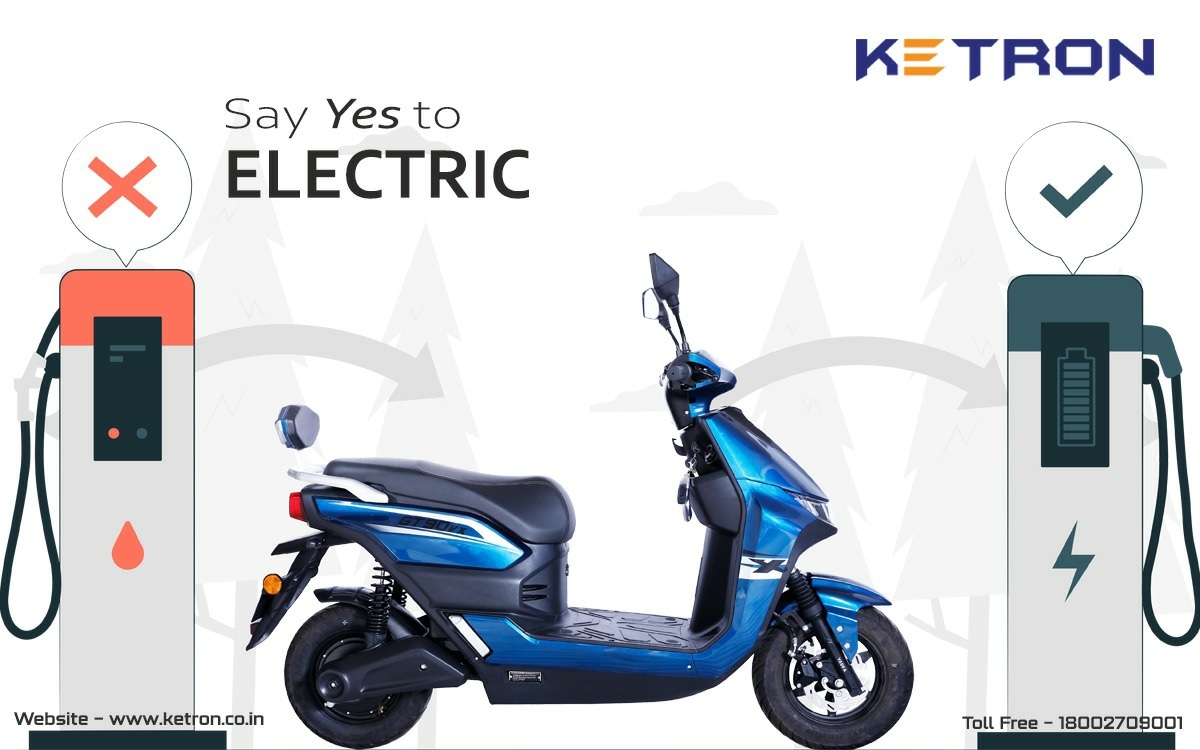 Choose the right, 
Choose Ketron !!

#Ketron #Ev #Electricvehicle #Electricscooty #ElectricScooter #GoElectric #ChooseElectric #ChooseKetron #SwitchToElectric #SwitchToKetron #GreenMobility #ElectricMobility #ChooseTheRight #SayNoToPetrol #NoFuelBurn