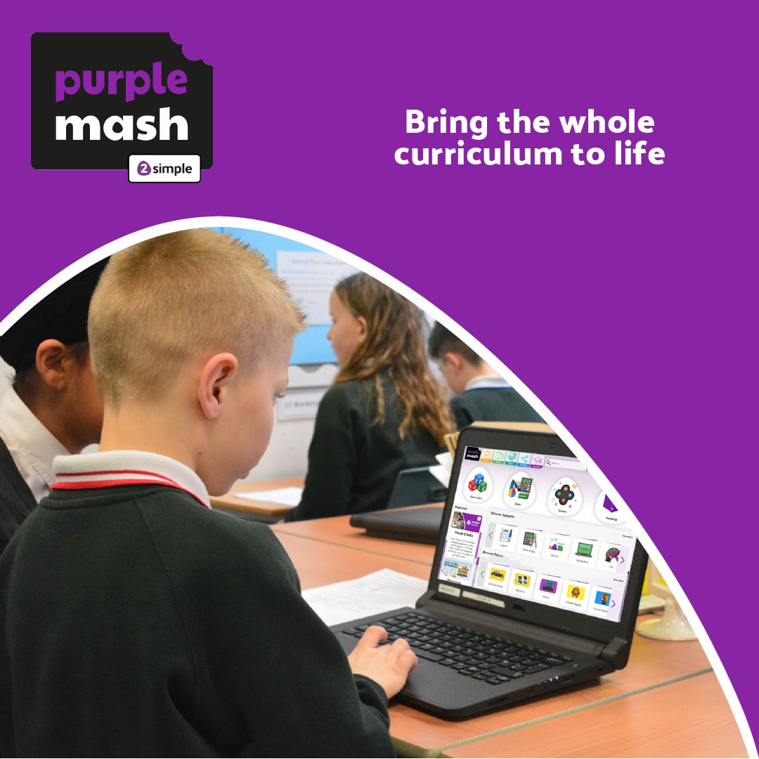 2SimpleSoftware's tweet photo. Curious about the impact of the Purple Mash Computing Scheme of Work? Look no further. We commissioned a report into just that. Download the report here  >> https://t.co/axD7UyfQQ7

#schemeofwork #Primarycomputing #computingschemeofwork https://t.co/y9qWtDQPnE