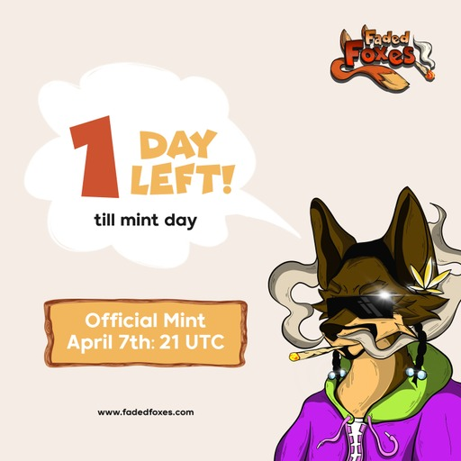 FadedFoxess's tweet photo. 1 day left 🦊 https://t.co/6PgX70jCS5