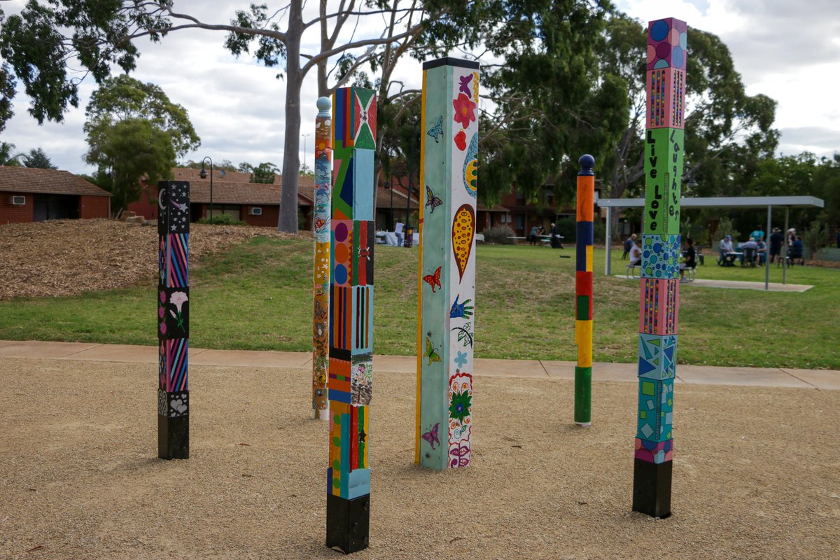 Believe_au's tweet photo. Believe Housing Australia has recently unveiled the community art poles project, turning suburban poles into vertical street art 🎨

Read more ⬇

https://t.co/w2WCbJookK https://t.co/bjk7Q8jRTP