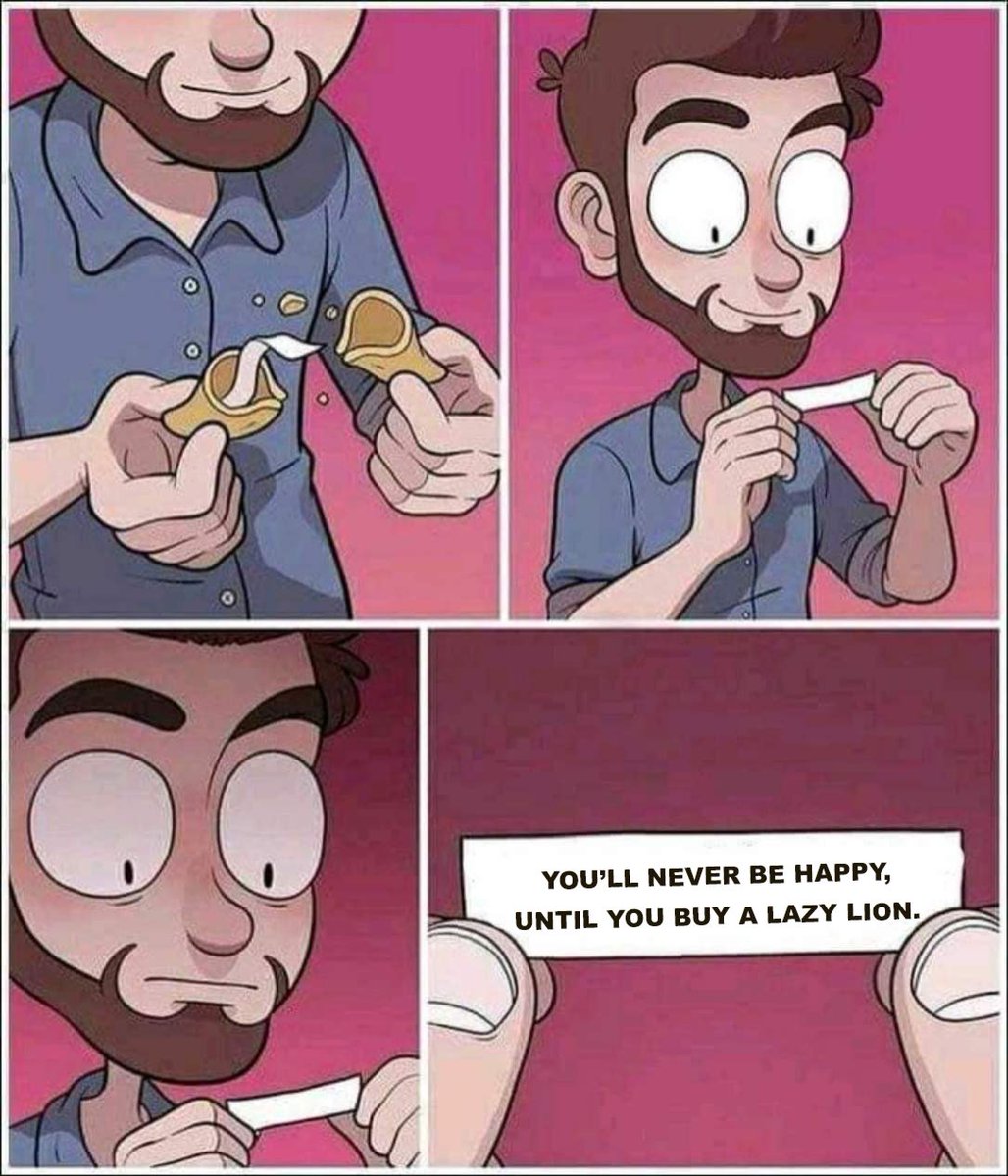 frankiiefatal's tweet image. Fortune cookies just hit so true sometimes. #LazyLions