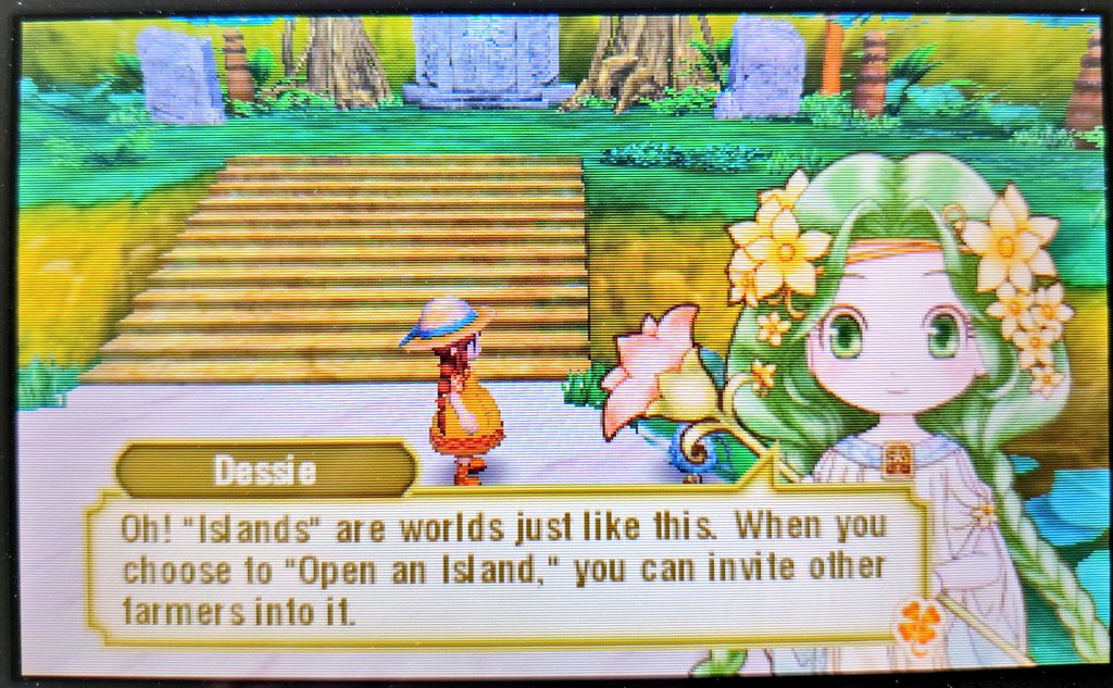 Food4Dogs's tweet photo. #3DS #StoryofSeasons #TrioofTowns #SoSToT
6.
Then, you meet a cute water nymph, and she's tech savvy 😁 and handles wireless play (co-op and online) for exploring islands with friends.
This sounds delightful 😎 - I wonder if the server still operates? 🤔 Likely not .. https://t.co/uyPcx2nVnK