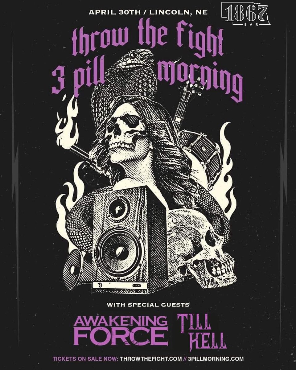 What’s up everyone! We are hitting the stage in Lincoln, NE on April 30th! Hit us up for tickets now! See you there!