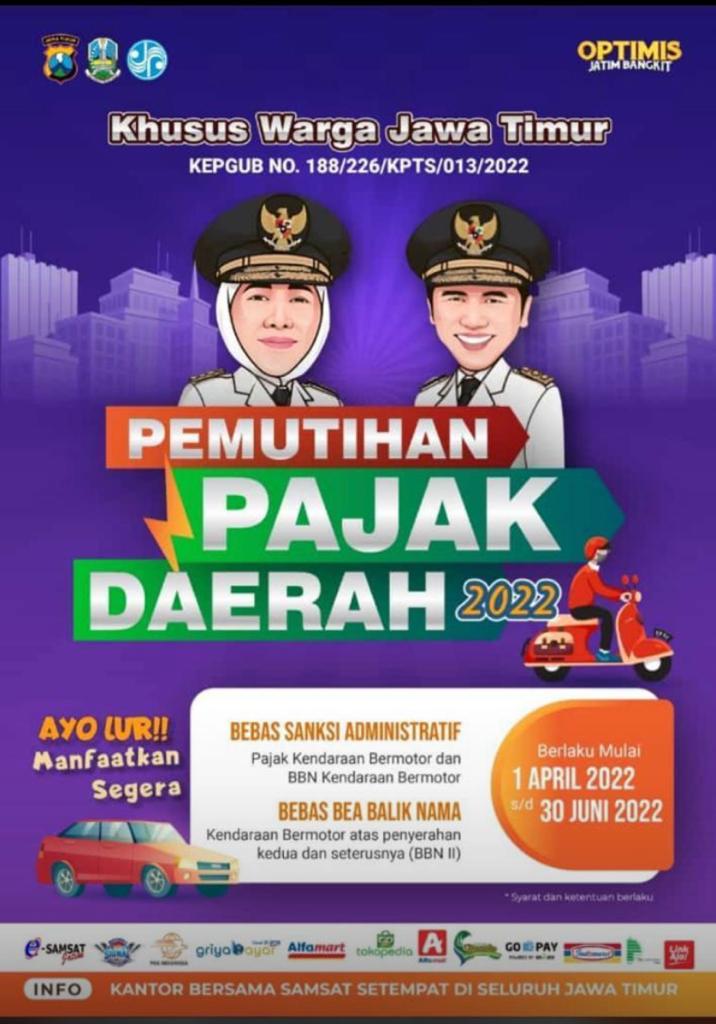 Tunggu apalagi ? Jangan tunda, yuk langsung bayar pajak kendaraanmu di Kantor Samsat terdekat.