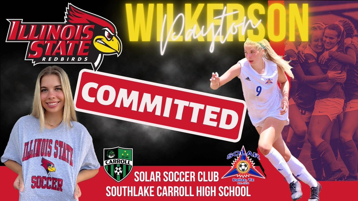 WilkersonPayton's tweet photo. I am so excited to announce that I have verbally committed to play D1 soccer at Illinois State University! I am thankful for God, my coaches, my teammates, and my family for helping me along the way. Can't wait to be a Redbird!!!! @Redbird_Soccer https://t.co/qwyMZMGiOp