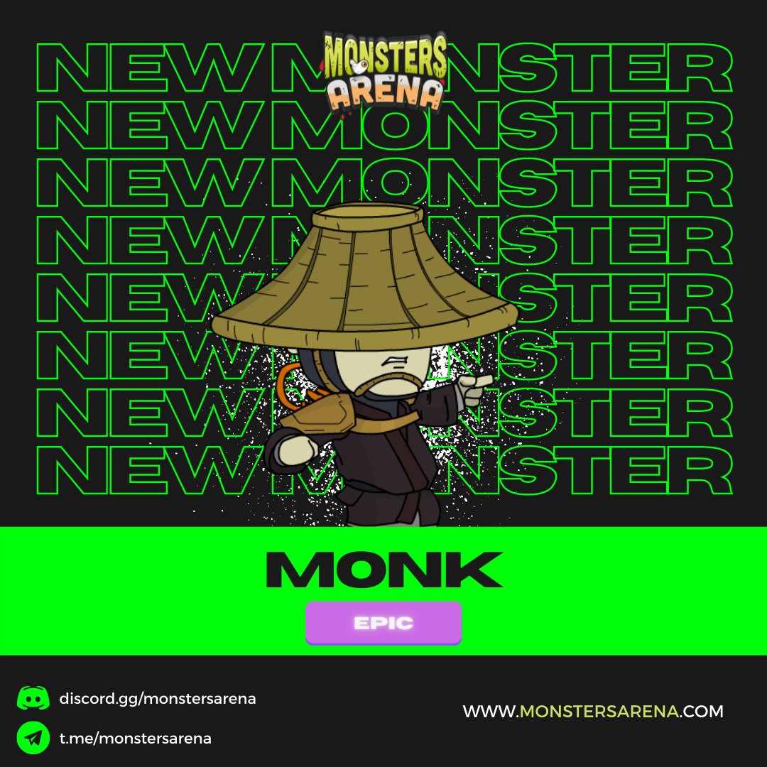 monstersarena's tweet photo. From the mountains, he stopped his meditation to fight at the arena. He is an EPIC choice.

Stay Tuned for the next updates. BIG NEWS on April 7th.

#nft #NFTs #NFTGames #blockchaingames #monstersarena #PlayToEarn #NFTCommunity https://t.co/I2nERVuN8s