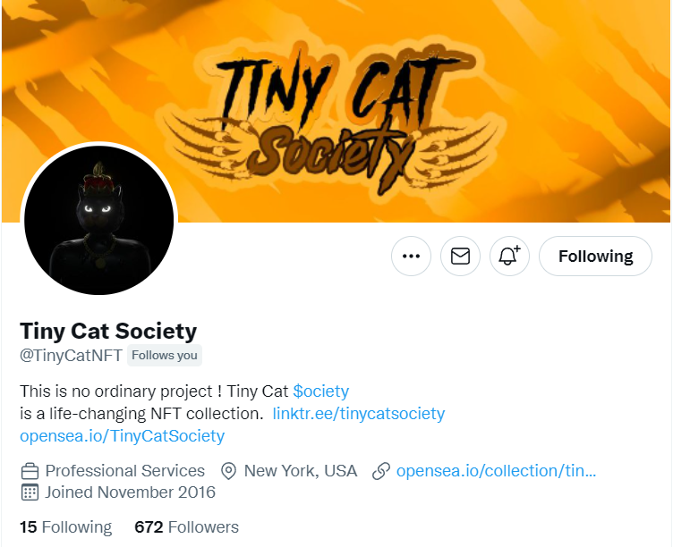 JaadooMetaverse's tweet photo. 🏆#NFTArtist of the Day 🏆 @TinyCatNFT

 Support and buy@ https://t.co/88Pc3qfDEa
More @ https://t.co/mp9TBhMw1c

#NFTCommmunity #nfts #artist #digitaldrawing #NFTProject #nft #NFTCommmunity #cryptoart #WazirXNFT #Metaverse #PolygonNFTs #OpenSeaNFT #NFTNYC https://t.co/VXSGnAlAmp