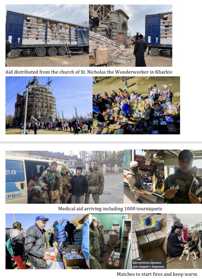 mc_school1's tweet photo. McLean Staff has donated money collected for dress down Fridays to St. Basil’s Parish in support of their work in sending aid to Ukraine. The pictures shared with us show how donations are used. We all hope and pray that peace can be restored. https://t.co/kagg8LLn2z