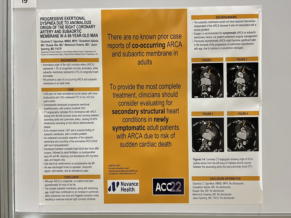 Olushola_OO's tweet photo. I am thrilled to have been able to present my poster at #ACC22. Eagerly looking forward to #ACC23! #IMCardio @ACCinTouch @ABCardio1 https://t.co/O5GhnZ9HYQ