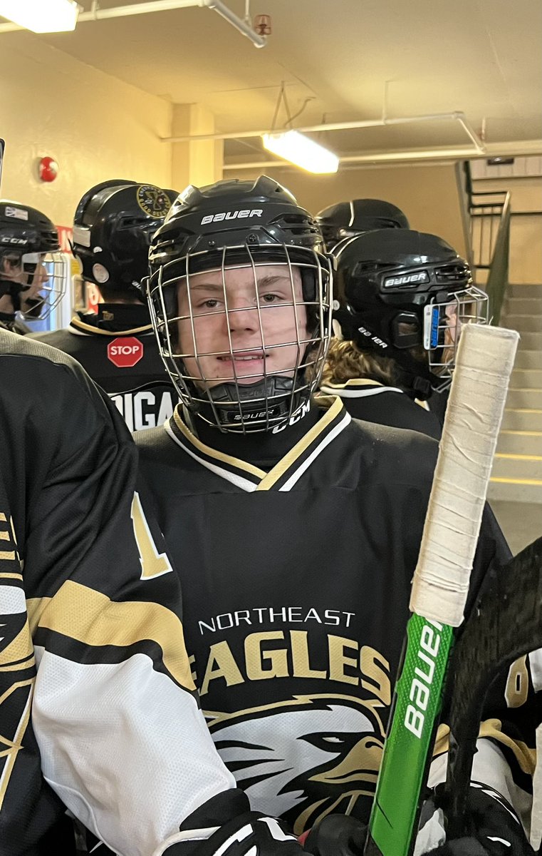 Whew!! What an exciting start to the playoffs!!A game full of heart and hustle by both teams! Big high five 👊to #8 Aiden Power with both <a href="/EaglesU15B/">U15B NE Eagles 🦅</a> goals tonight as we snuck past <a href="/CBR_U15B/">CBR U15B Renegades</a> 2-1. Next up, Thursday when we play the winner of <a href="/CapsU15B/">StJohns Caps U15B All Star</a>  vs <a href="/MtPearlBlades/">Mount Pearl Blades</a> #teamwork