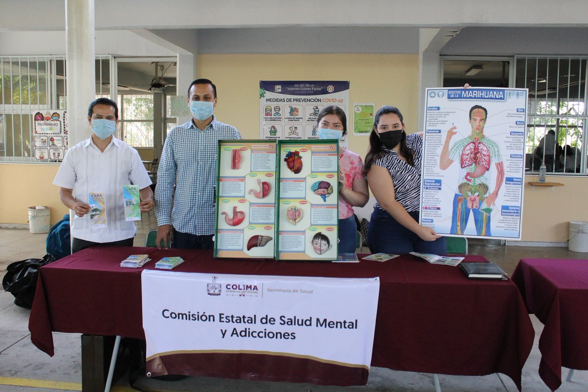 CESMACOLIMA's tweet photo. Con un módulo informativo, la #CESMAC estuvo presente en el arranque de la Estrategia "Vamos todas y todos con todo"; acto que fue encabezado por la Gobernadora del Estado, Indira Vizcaíno Silva. 

La actividad se realizó en la secundaria Valentín Gómez Farías, en El Trapiche. https://t.co/k3PXDUFaJm