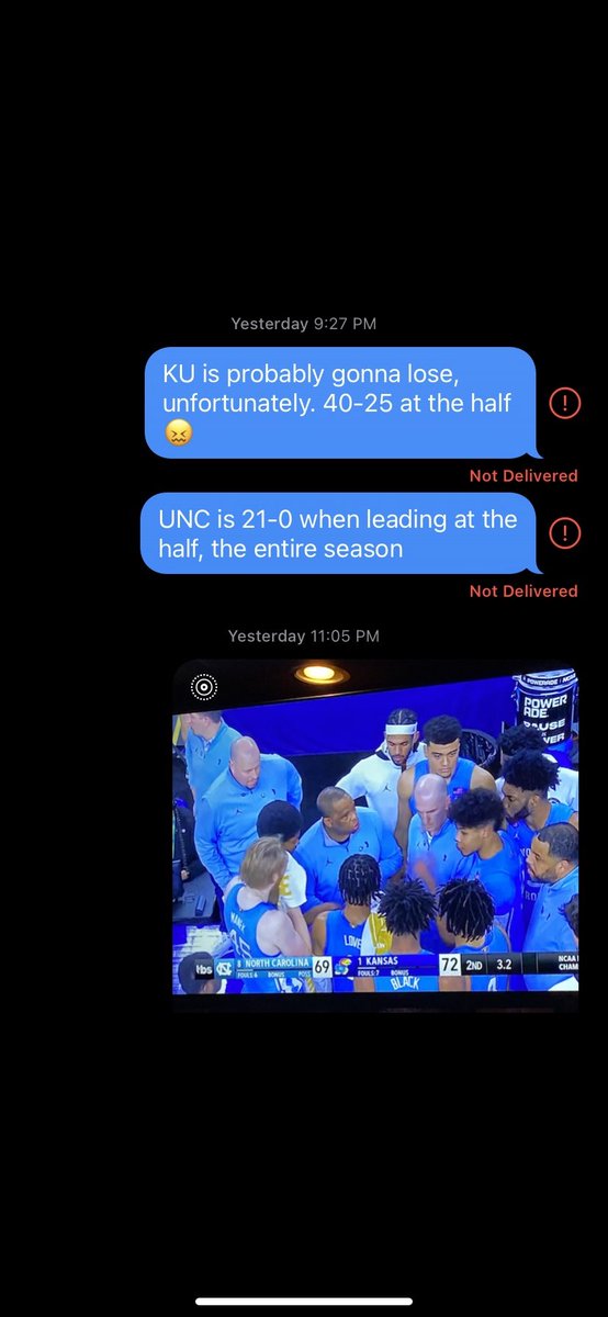 Jay_Beezy7's tweet photo. Never had any doubt we were gonna win #RockChalk https://t.co/CF5nv8qrI4