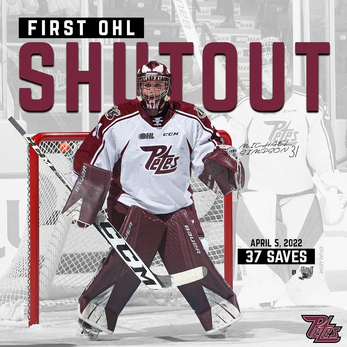 Made 37 saves ✅
First-career OHL shutout ✅
Game's first star ✅

Michael Simpson (<a href="/SIMSHOW31/">Michael Simpson</a>) had himself a night👏🏻