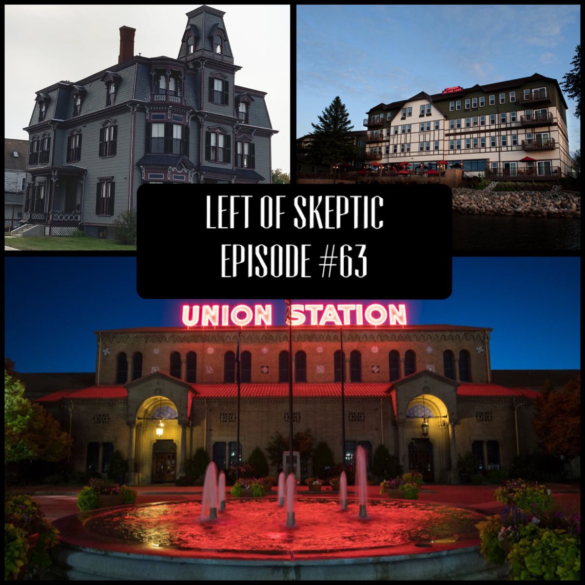 leftofskeptic's tweet image. Tomorrow is #SpookyWednesday and we’ve got THREE locations for you! Kala talks about the S.K. Pierce haunted mansion in #GardnerMA. Then Brittany brings us to Ogden’s Union Station in #Utah. Finally we finish up with a #ListenerRequest location: Chase on the Lake in #WalkerMN!